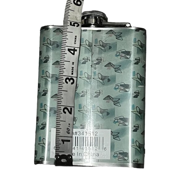 Metal Drinking Flask 8 Fl Oz New "Mother's Little Helper" 5" Tall - Picture 4 of 6